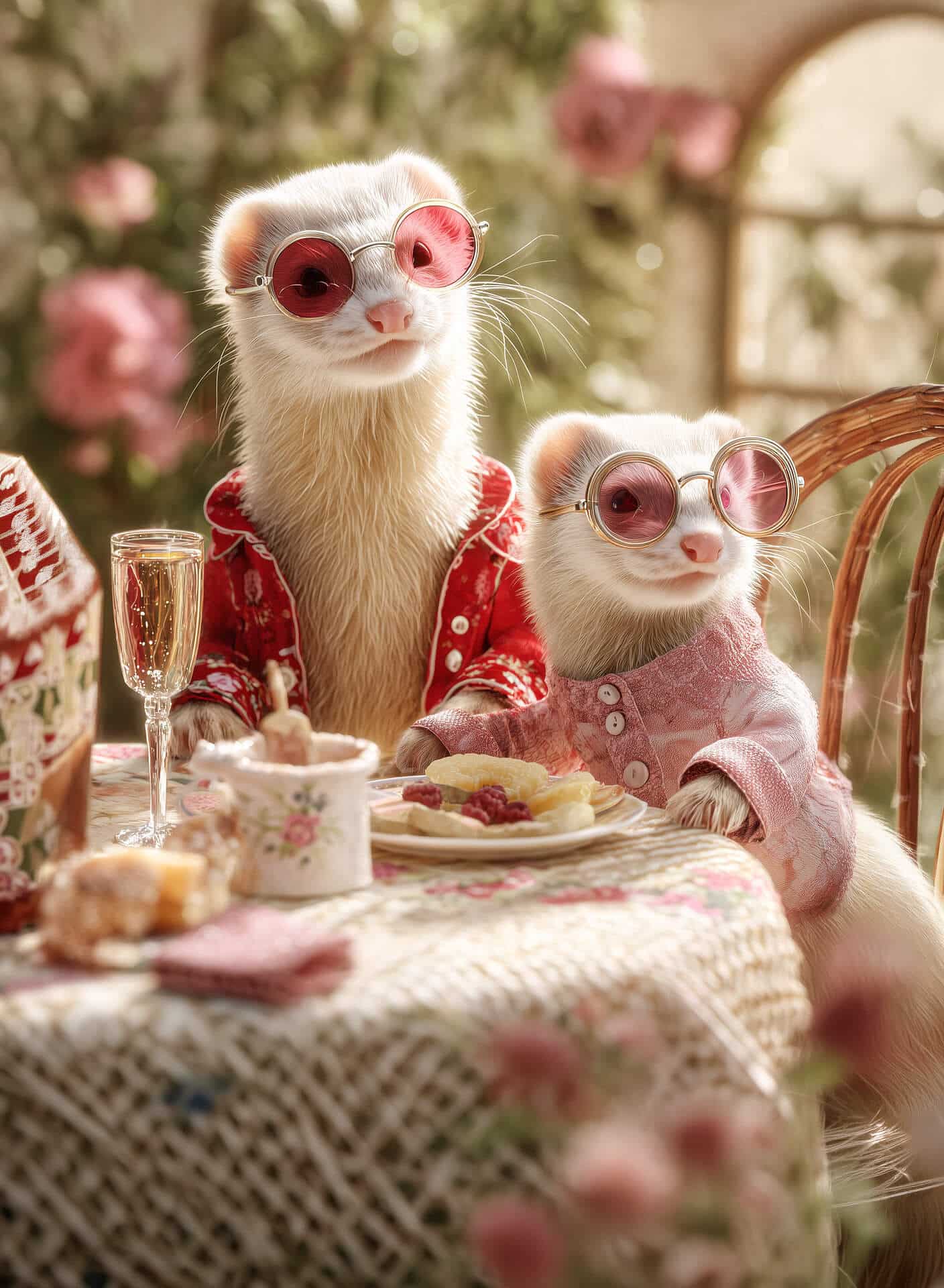 coletti._photography_of_a_mother_hybrid_ferret_wearing_red_cool_1277b778-b9c3-4431-b43a-b10f36833b95